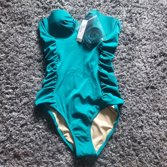 J. Crew Swim Jcrew Ruched Underwire Tank One Piece Swimsuit Poshmark